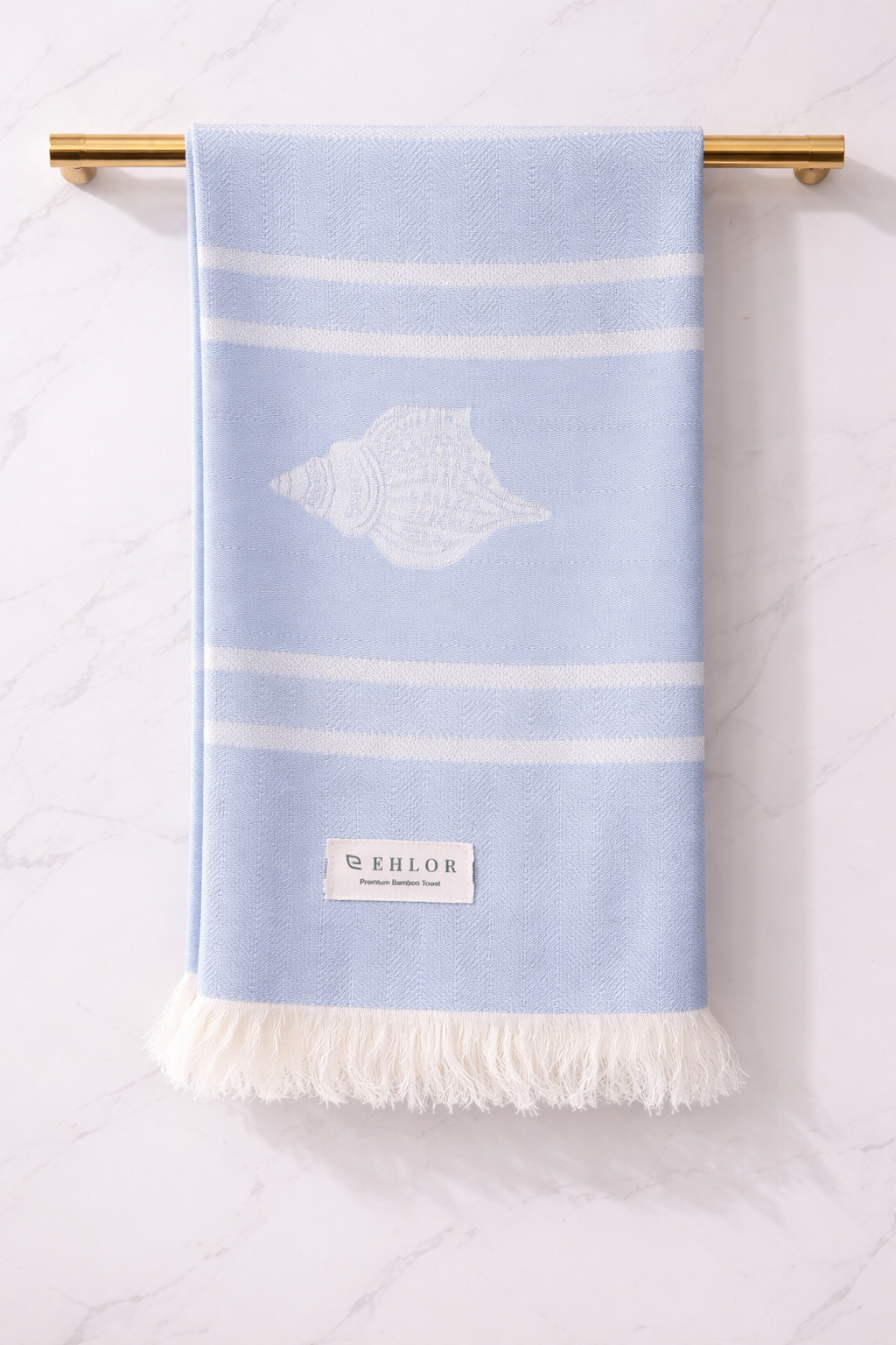 Conch Bamboo Bath Towel