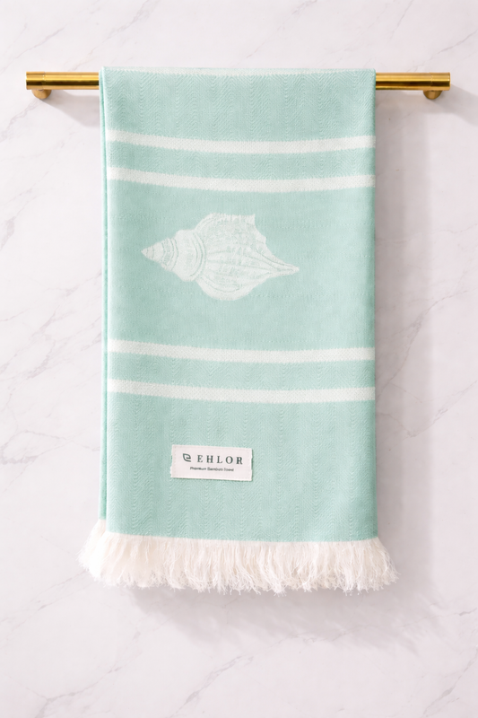 Conch Bamboo Bath Towel
