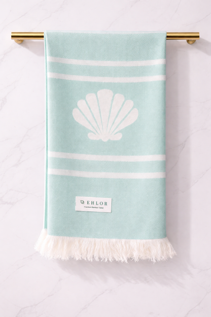 green bath towels online