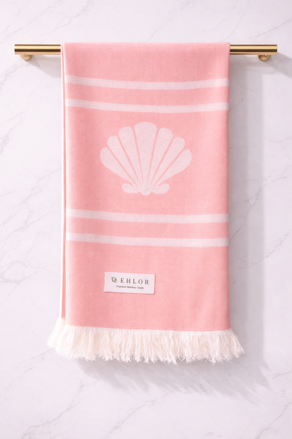 Scallop Bamboo Bath Towel