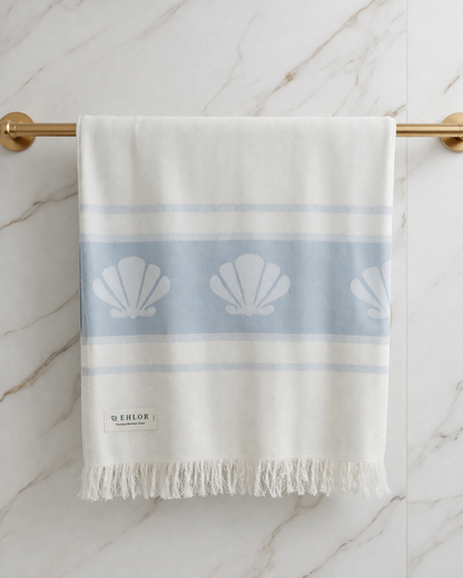 Scallop Bamboo Bath Towel
