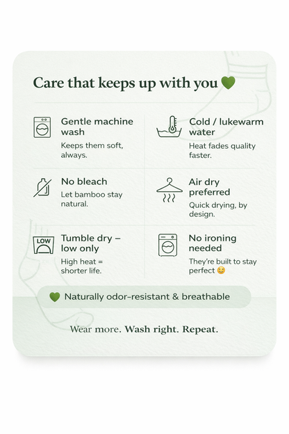 care instructions of ankle length socks